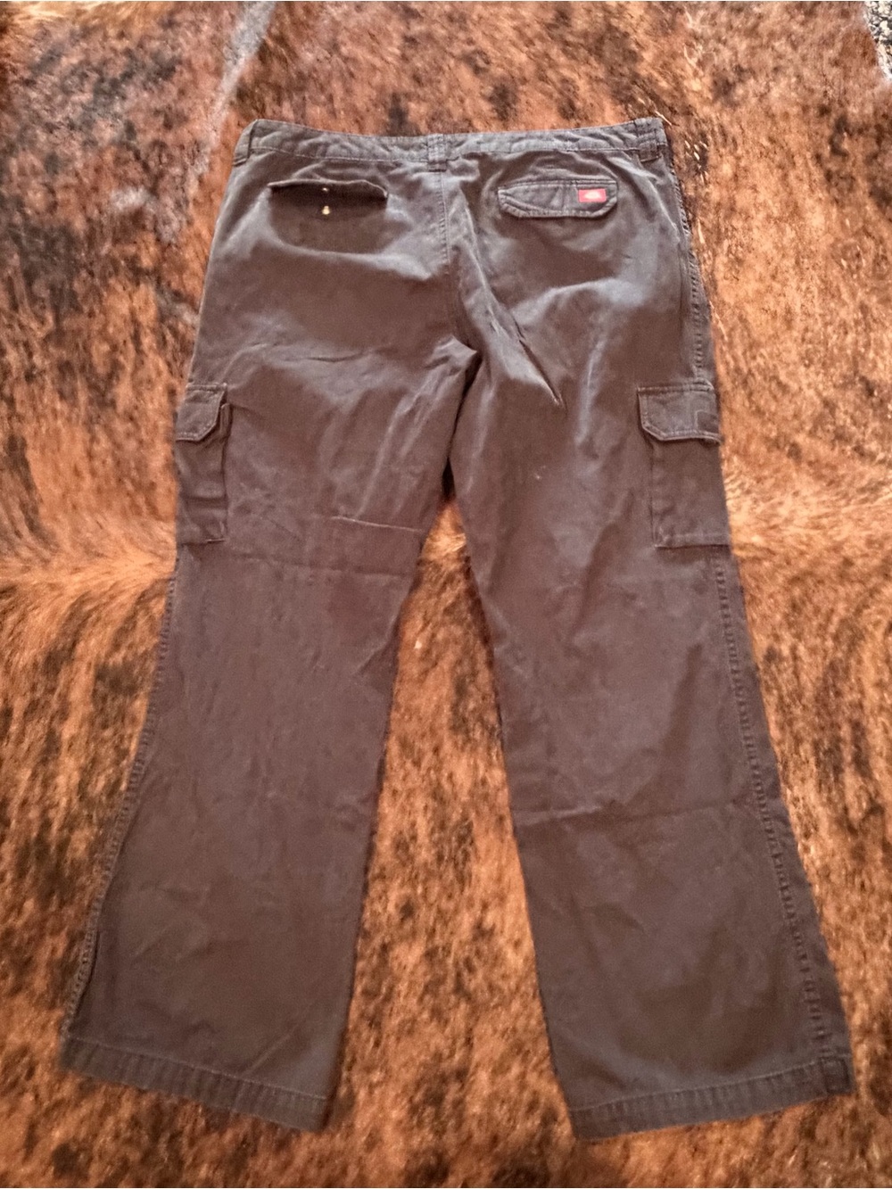 Dickies For Women Relaxed Fit Straight Leg Cargo Pants Women's 16R Black